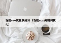 百度seo优化关键词（百度app关键词优化）