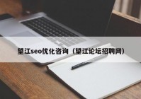 望江seo优化咨询（望江论坛招聘网）