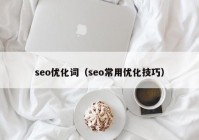 seo优化词（seo常用优化技巧）